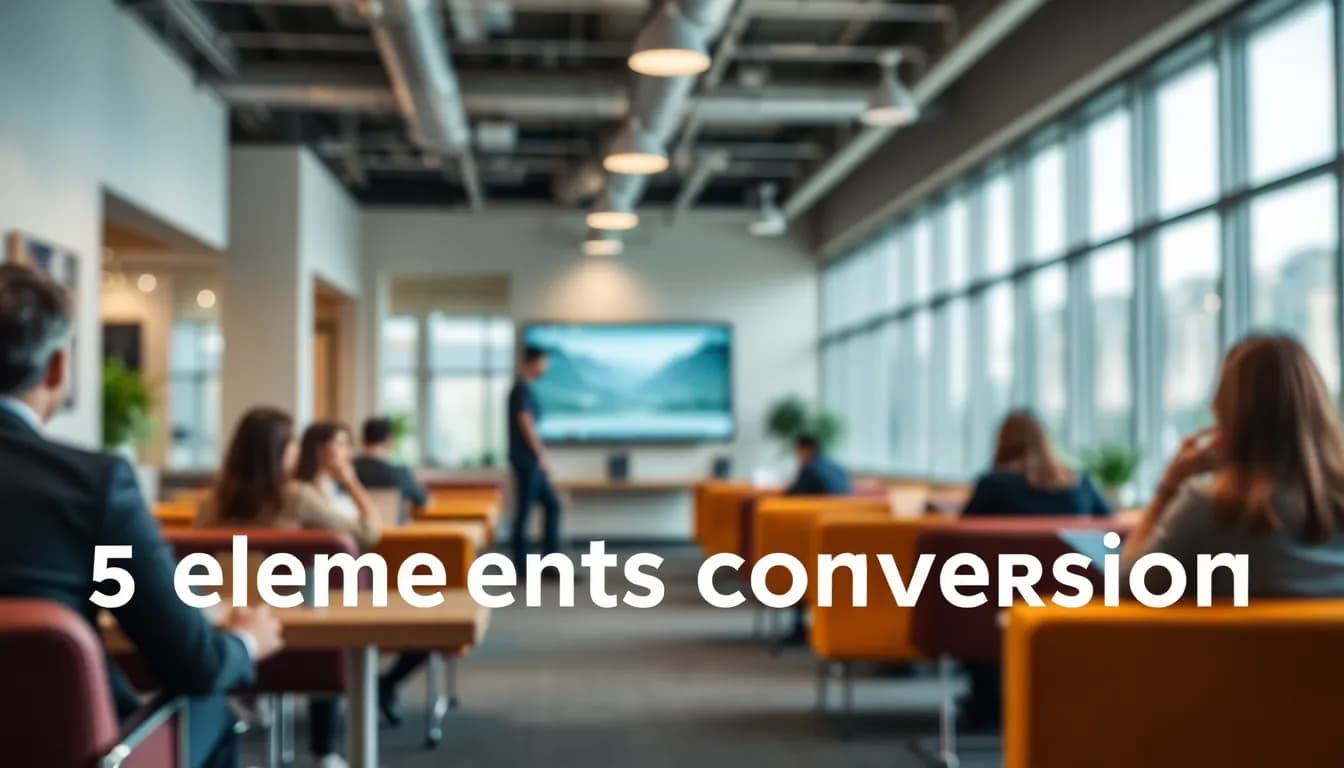 Landing page haute conversion : 5 éléments essentiels